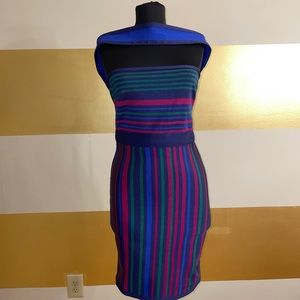 Multi-color bandage dress